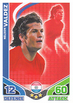 Nelson Valdez Paraguay 2010 World Cup Match Attax #180